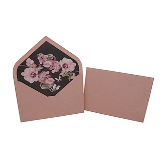 High Quality Beautiful Customize Logo Printing Wholesale Women Gift Western Style Envelope